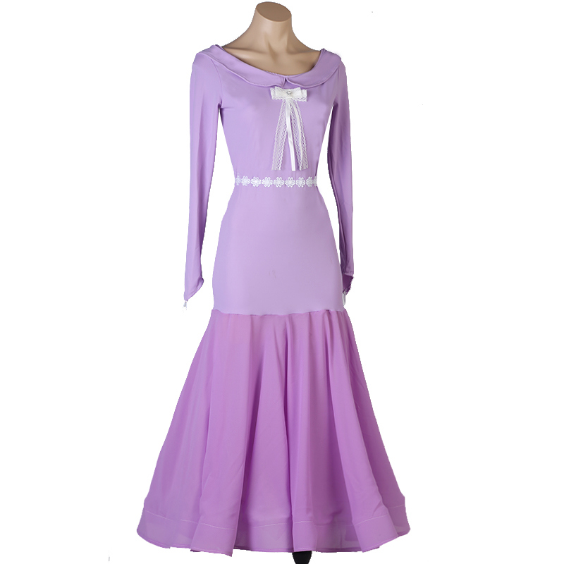 긴 드레스 라벤더 색상 이미지-S103L3